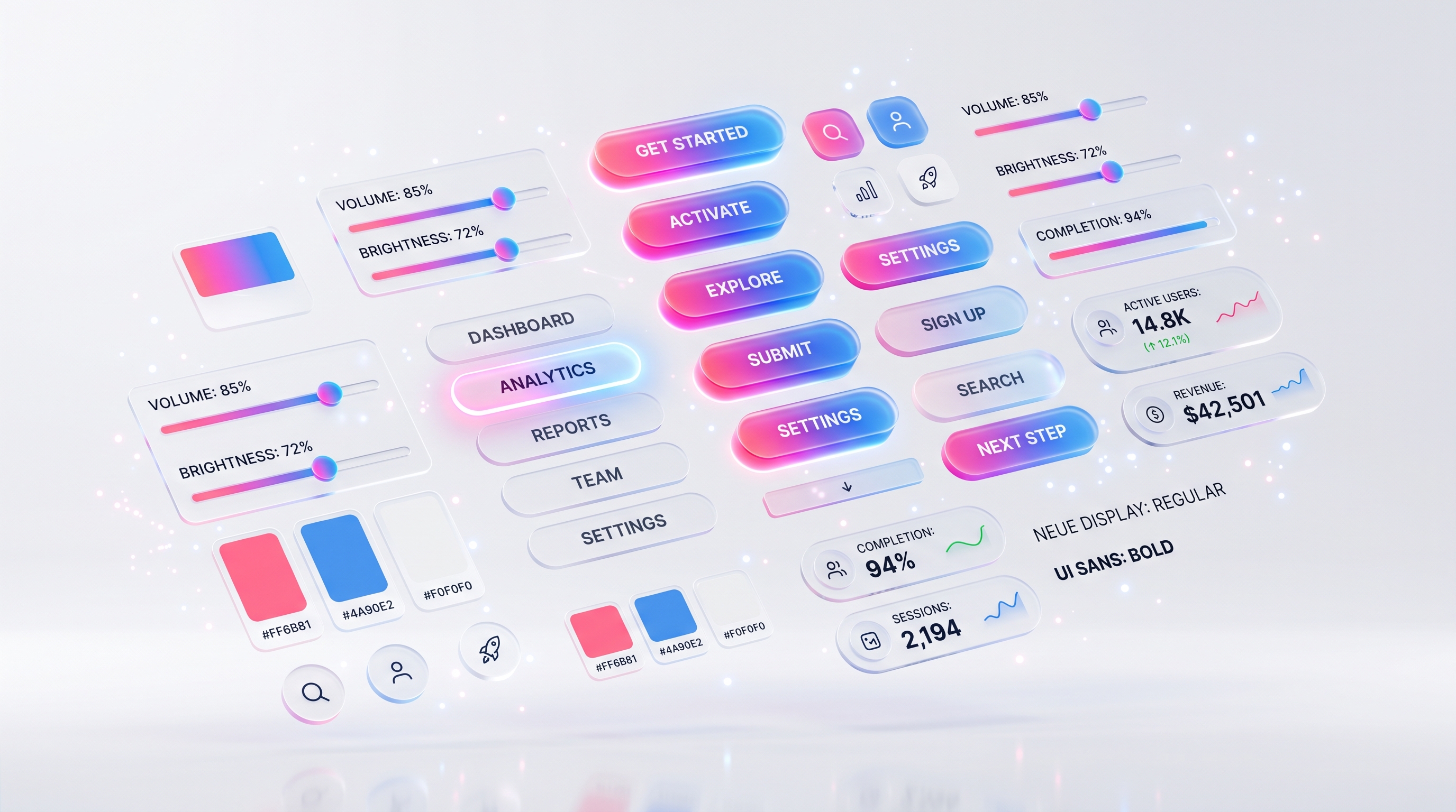 Interactive Adaptive UI Components Showcase