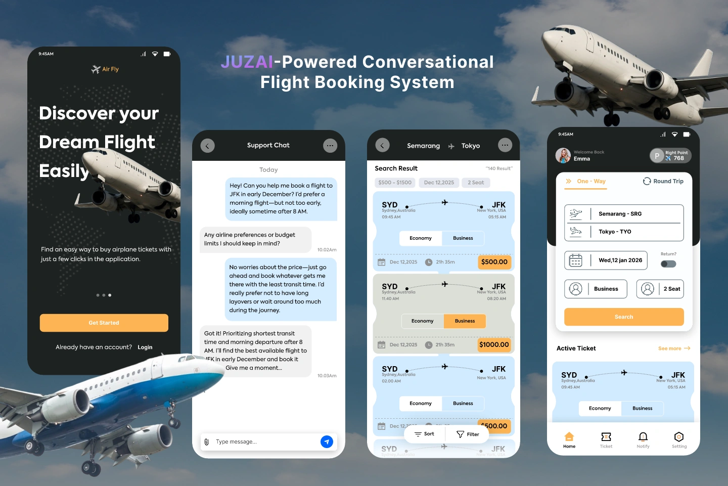 Air Ticket Booking main